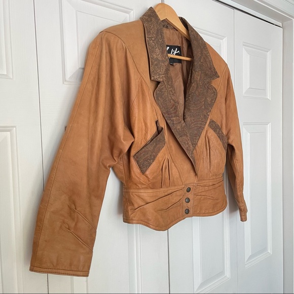 Vintage Winlet Authentic Leather Bomber Jacket - Picture 5 of 14